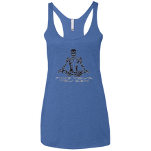 Load image into Gallery viewer, Find Your Tru Zen Skully ~ Ladies&#39; Triblend Racerback Tank - Tru Zen Wear