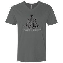 Load image into Gallery viewer, Find Your Tru Zen Skully ~ Men&#39;s Premium Fitted SS V-Neck - Tru Zen Wear