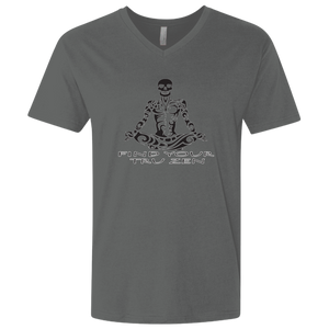 Find Your Tru Zen Skully ~ Men's Premium Fitted SS V-Neck - Tru Zen Wear