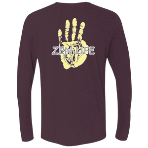 Tru Zen Vintage ~ Men's Triblend LS Crew - Tru Zen Wear