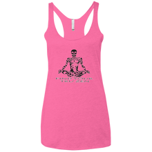 Load image into Gallery viewer, Find Your Tru Zen Skully ~ Ladies&#39; Triblend Racerback Tank - Tru Zen Wear