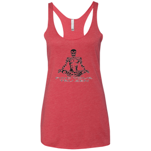 Find Your Tru Zen Skully ~ Ladies' Triblend Racerback Tank - Tru Zen Wear