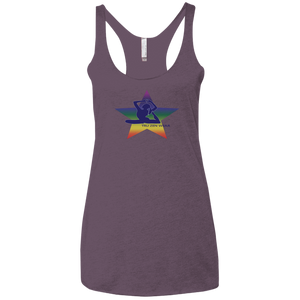 Yoga Star Luv ~ Ladies' Triblend Racerback Tank - Tru Zen Wear