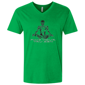 Find Your Tru Zen Skully ~ Men's Premium Fitted SS V-Neck - Tru Zen Wear