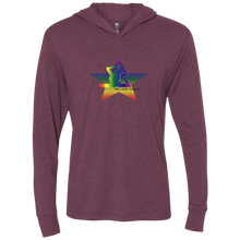 Load image into Gallery viewer, Yoga Star Special Luv ~ Ladies Triblend LS Hooded T-Shirt - Tru Zen Wear
