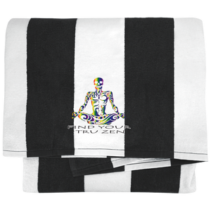 Find Your Tru Zen ~ Port & Company Cabana Stripe Beach Towel - Tru Zen Wear