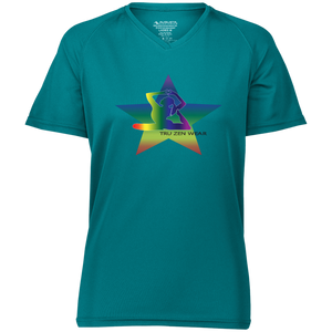 Yoga Star Special Luv ~ Ladies' Raglan Sleeve Wicking T-Shirt - Tru Zen Wear