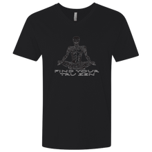 Load image into Gallery viewer, Find Your Tru Zen Skully ~ Men&#39;s Premium Fitted SS V-Neck - Tru Zen Wear