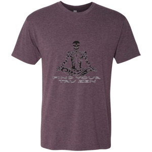 Find Your Tru Zen Skully ~ Men's Triblend T-Shirt - Tru Zen Wear