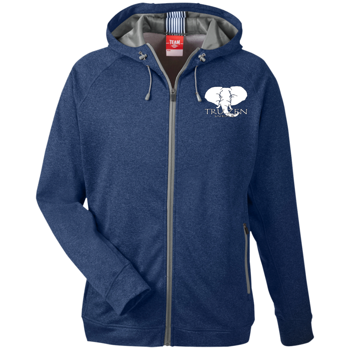Tru Zen Wear ~ Men's Heathered Performance Hooded Jacket