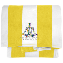 Load image into Gallery viewer, Find Your Tru Zen ~ Port &amp; Company Cabana Stripe Beach Towel - Tru Zen Wear