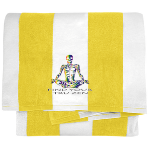 Find Your Tru Zen ~ Port & Company Cabana Stripe Beach Towel - Tru Zen Wear