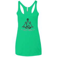 Load image into Gallery viewer, Find Your Tru Zen Skully ~ Ladies&#39; Triblend Racerback Tank - Tru Zen Wear