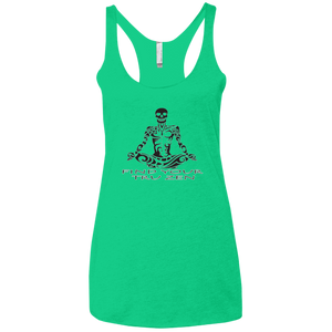 Find Your Tru Zen Skully ~ Ladies' Triblend Racerback Tank - Tru Zen Wear