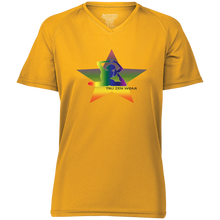 Load image into Gallery viewer, Yoga Star Special Luv ~ Ladies&#39; Raglan Sleeve Wicking T-Shirt - Tru Zen Wear