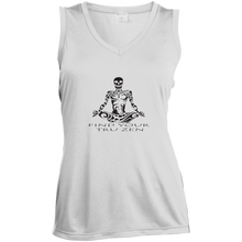 Load image into Gallery viewer, Find Your Tru Zen Skully ~ Ladies&#39; Sleeveless Moisture Absorbing V-Neck - Tru Zen Wear