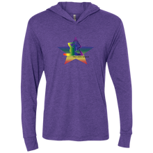 Load image into Gallery viewer, Yoga Star Special Luv ~ Ladies Triblend LS Hooded T-Shirt - Tru Zen Wear