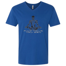 Load image into Gallery viewer, Find Your Tru Zen Skully ~ Men&#39;s Premium Fitted SS V-Neck - Tru Zen Wear