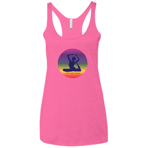 Yoga Sun Luv ~ Ladies' Triblend Racerback Tank - Tru Zen Wear