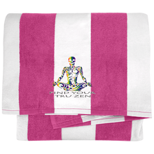 Load image into Gallery viewer, Find Your Tru Zen ~ Port &amp; Company Cabana Stripe Beach Towel - Tru Zen Wear