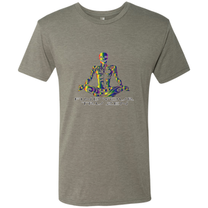 Find Your Tru Zen Rainbow Skully ~ Men's Triblend T-Shirt - Tru Zen Wear