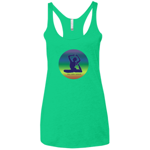 Yoga Sun Luv ~ Ladies' Triblend Racerback Tank - Tru Zen Wear