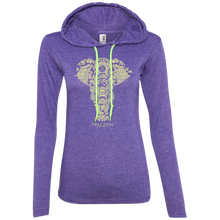 Load image into Gallery viewer, Tru Zen Vintage ~ Ladies&#39; LS T-Shirt Hoodie - Tru Zen Wear