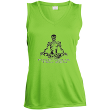 Load image into Gallery viewer, Find Your Tru Zen Skully ~ Ladies&#39; Sleeveless Moisture Absorbing V-Neck - Tru Zen Wear