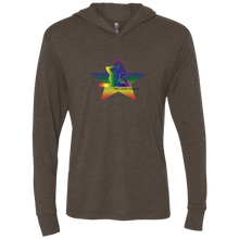 Load image into Gallery viewer, Yoga Star Special Luv ~ Ladies Triblend LS Hooded T-Shirt - Tru Zen Wear
