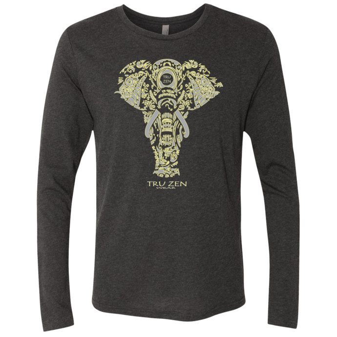 Tru Zen Vintage ~ Men's Triblend LS Crew - Tru Zen Wear