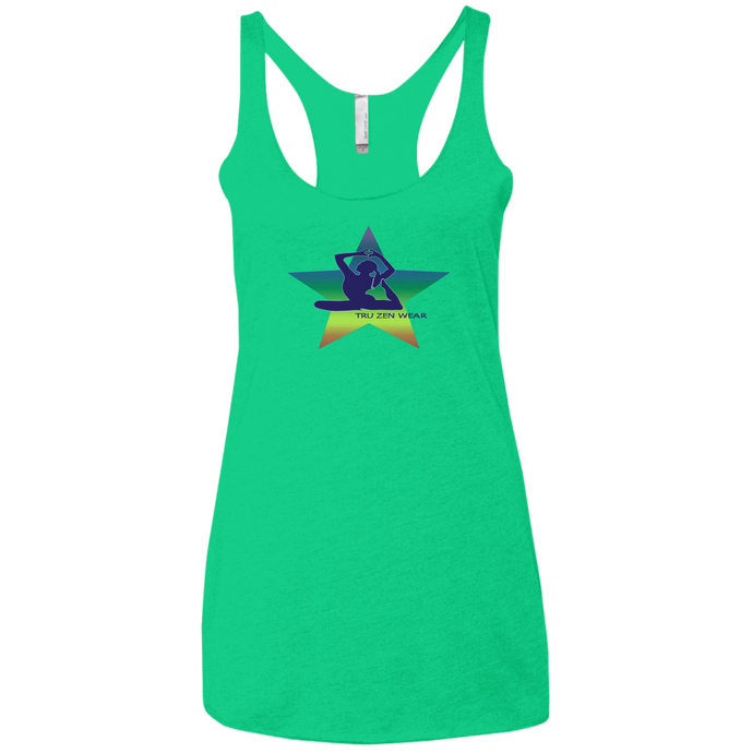 Yoga Star Luv ~ Ladies' Triblend Racerback Tank - Tru Zen Wear