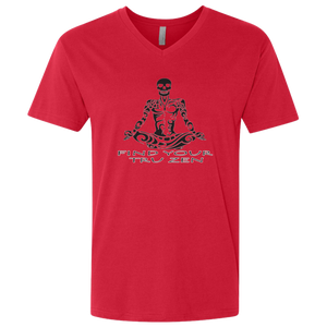 Find Your Tru Zen Skully ~ Men's Premium Fitted SS V-Neck - Tru Zen Wear