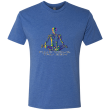 Load image into Gallery viewer, Find Your Tru Zen Rainbow Skully ~ Men&#39;s Triblend T-Shirt - Tru Zen Wear