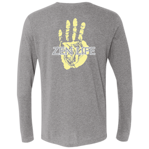 Tru Zen Vintage ~ Men's Triblend LS Crew - Tru Zen Wear