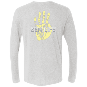 Tru Zen Vintage ~ Men's Triblend LS Crew - Tru Zen Wear