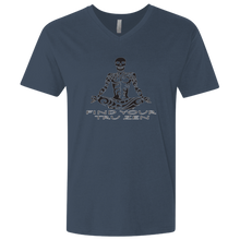 Load image into Gallery viewer, Find Your Tru Zen Skully ~ Men&#39;s Premium Fitted SS V-Neck - Tru Zen Wear
