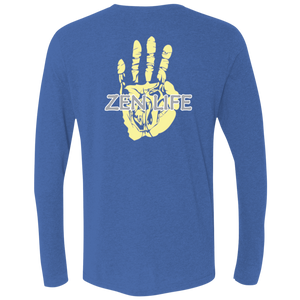 Tru Zen Vintage ~ Men's Triblend LS Crew - Tru Zen Wear