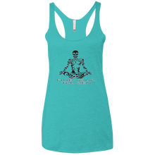 Load image into Gallery viewer, Find Your Tru Zen Skully ~ Ladies&#39; Triblend Racerback Tank - Tru Zen Wear