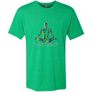 Find Your Tru Zen Rainbow Skully ~ Men's Triblend T-Shirt - Tru Zen Wear