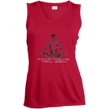 Load image into Gallery viewer, Find Your Tru Zen Skully ~ Ladies&#39; Sleeveless Moisture Absorbing V-Neck - Tru Zen Wear